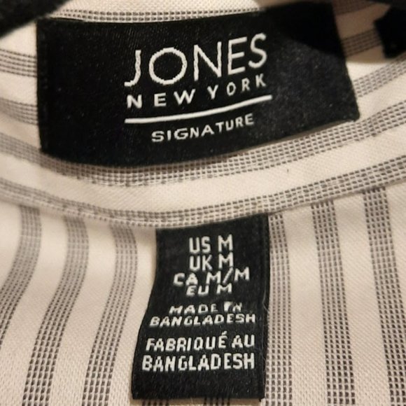 Stripe Easy Care Button Down Blouse - Picture 7 of 7